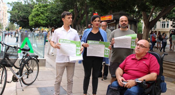 Con Málaga y Málaga Accesible presentan un decálogo por 'la movilidad sostenible y la accesibilidad universal'
