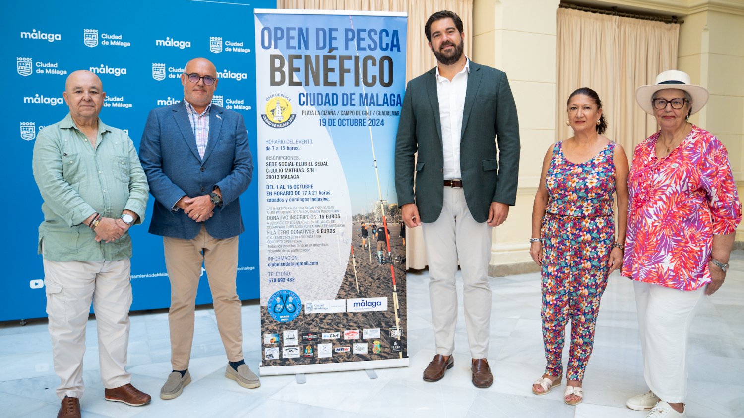 El Ayuntamiento colabora en una nueva edición del 'Open de Pesca Benéfico Ciudad de Málaga 2024'