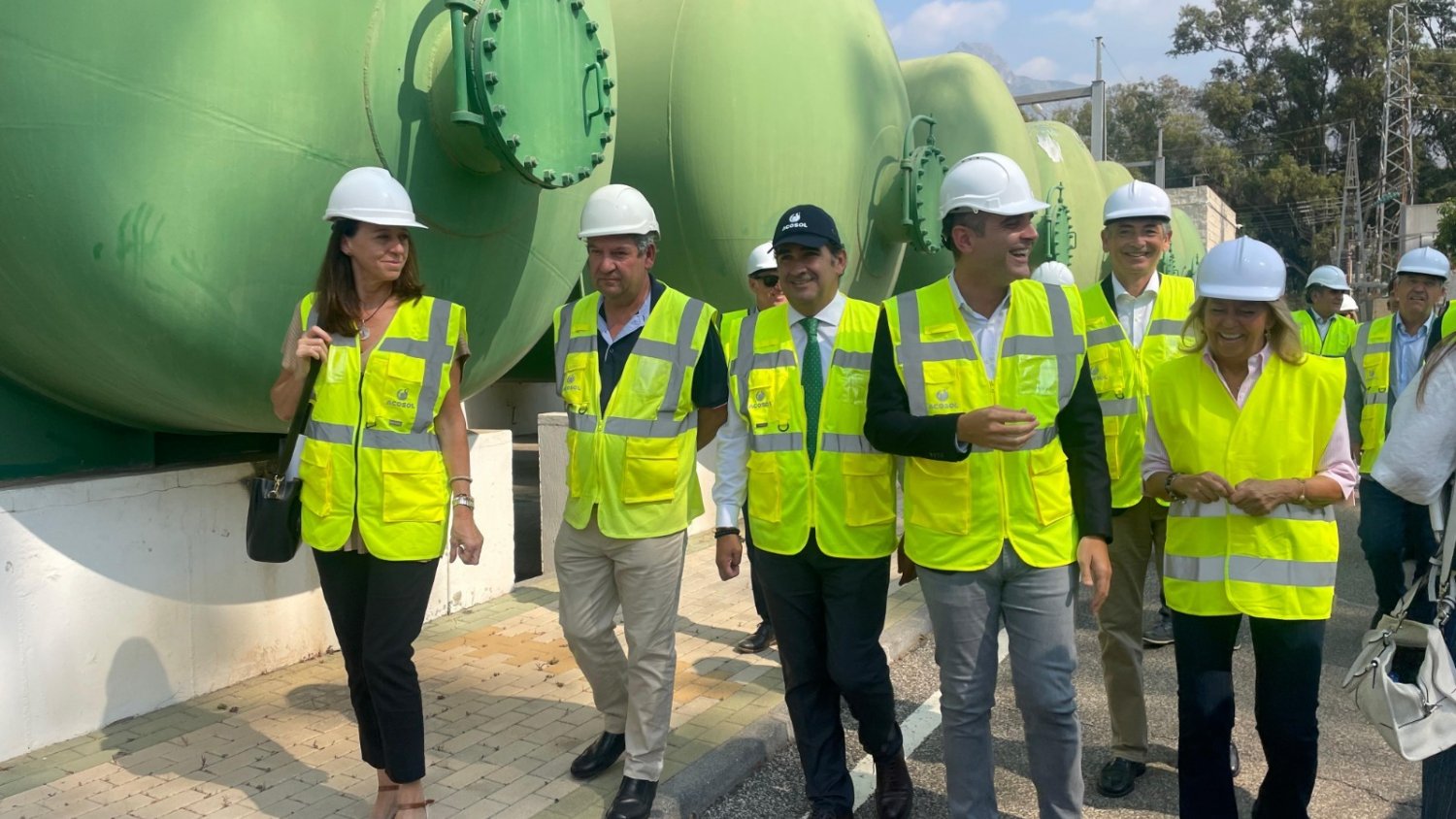 Concluye la primera fase de las obras de ampliación de la desaladora de Marbella, que triplicará su producción 