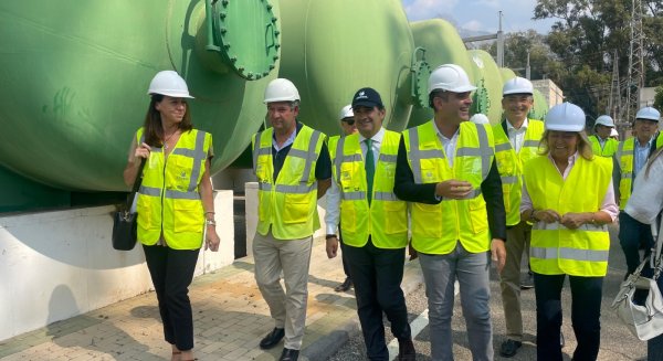 Concluye la primera fase de las obras de ampliación de la desaladora de Marbella, que triplicará su producción 