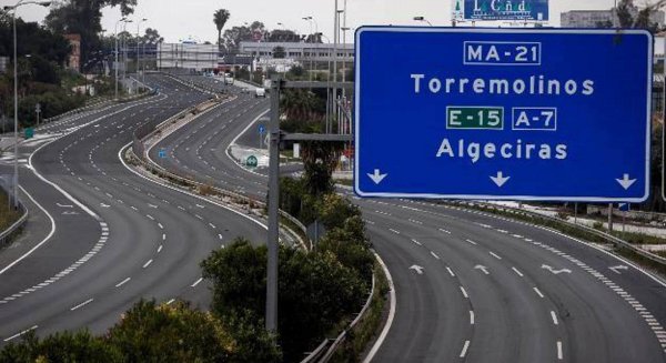 Afectaciones al tráfico por las obras para reducir el ruido en la autopista AP-7 a su paso por Torremolinos