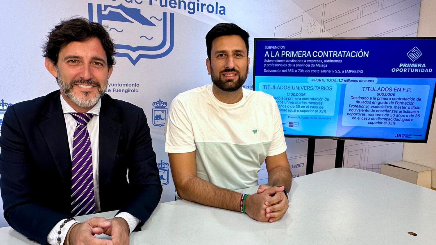El Ayuntamiento anima a los empresarios de Fuengirola a acogerse a las ayudas del Plan Primera Oportunidad de la Diputación Provincial