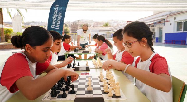 Cerca de 6.000 escolares de la provincia de Málaga participarán en la V Liga Escolar de Ajedrez de la Fundación Unicaja 