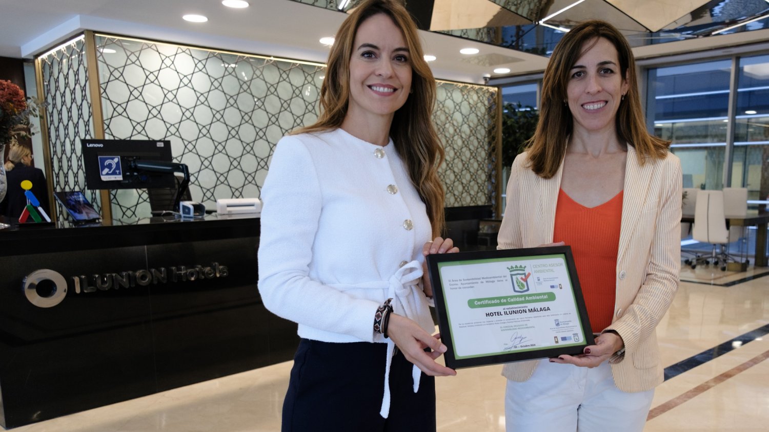 El Ayuntamiento de Málaga entrega el Certificado de Calidad Ambiental al Unicaja Baloncesto y al Hotel ILUNION Málaga