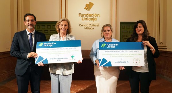 Fundación Unicaja entrega la recaudación de las exposiciones con obras de la Colección Abelló 