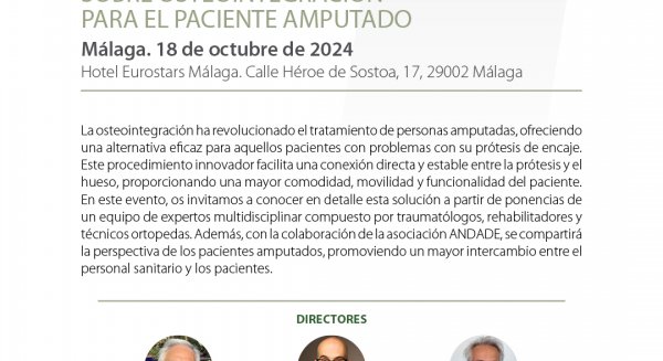 Málaga acoge OsteoForum 2024, el mayor evento internacional sobre osteointegración en pacientes amputados