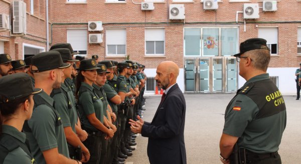 El subdelegado del Gobierno recibe a 123 nuevos agentes de la Guardia Civil en Málaga