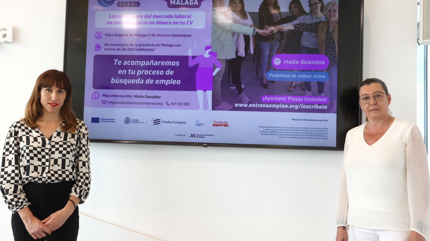 Diputación de Málaga colabora en un programa gratuito de orientación laboral para mujeres rurales en desempleo
