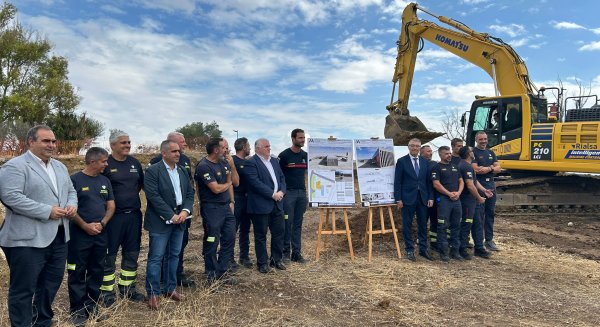 Empiezan las obras del parque de bomberos de Álora-Pizarra, que contará con un dispositivo para rescate en montaña