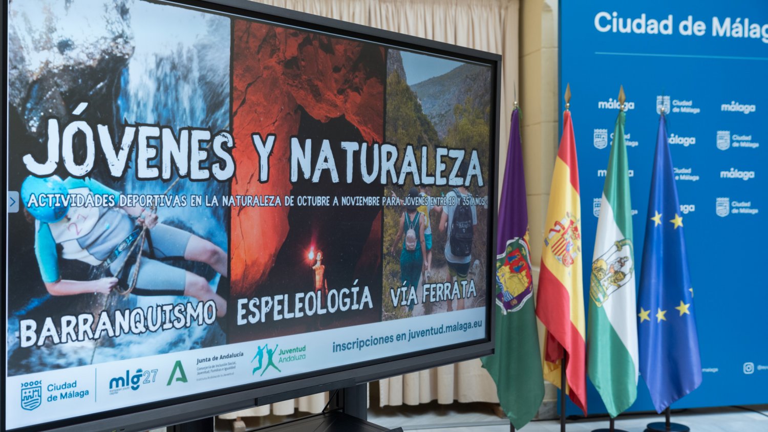 El programa 'Jóvenes y Naturaleza' oferta 60 plazas para realizar actividades de ocio deportivo en parajes naturales de Málaga