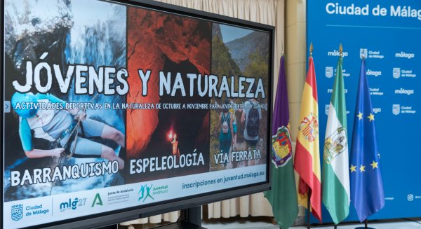 El programa 'Jóvenes y Naturaleza' oferta 60 plazas para realizar actividades de ocio deportivo en parajes naturales de Málaga