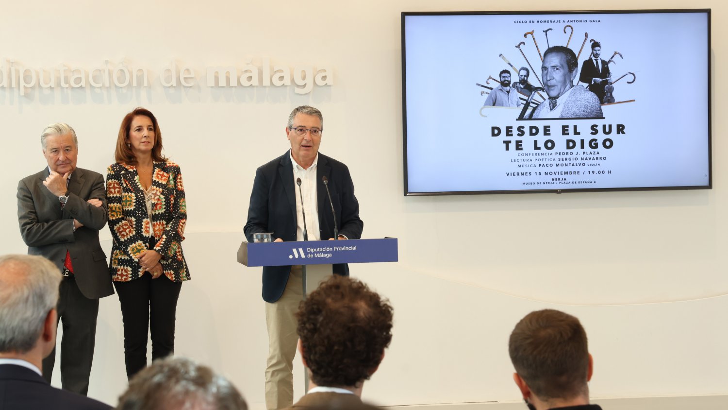 La Diputación de Málaga se alía con la Fundación Antonio Gala para rendir homenaje al escritor andaluz
