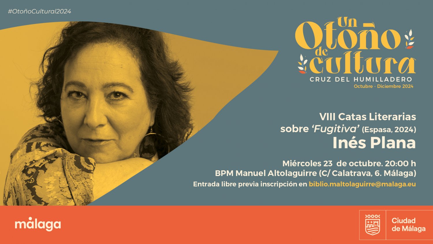 Inés Plana y Sergio del Molino protagonizan las VIII Catas Literarias del programa 'Un Otoño de Cultura'
