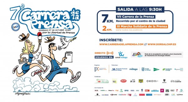 La Asociación de la Prensa de Málaga celebra este domingo 27 de octubre la VII Carrera de la Prensa