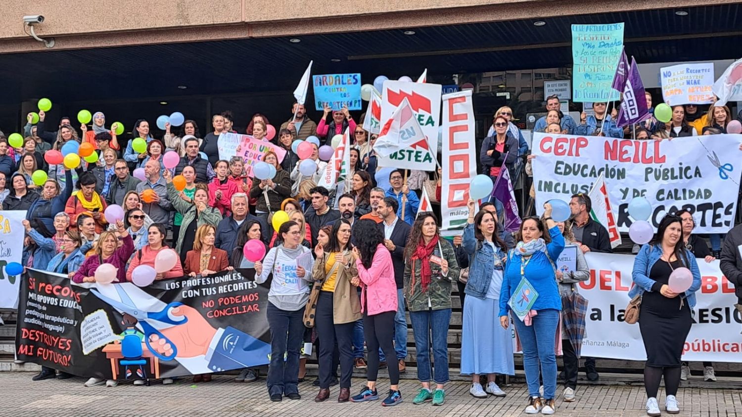 Las familias malagueñas luchan contra los recortes educativos que afectan a los niños con necesidades especiales