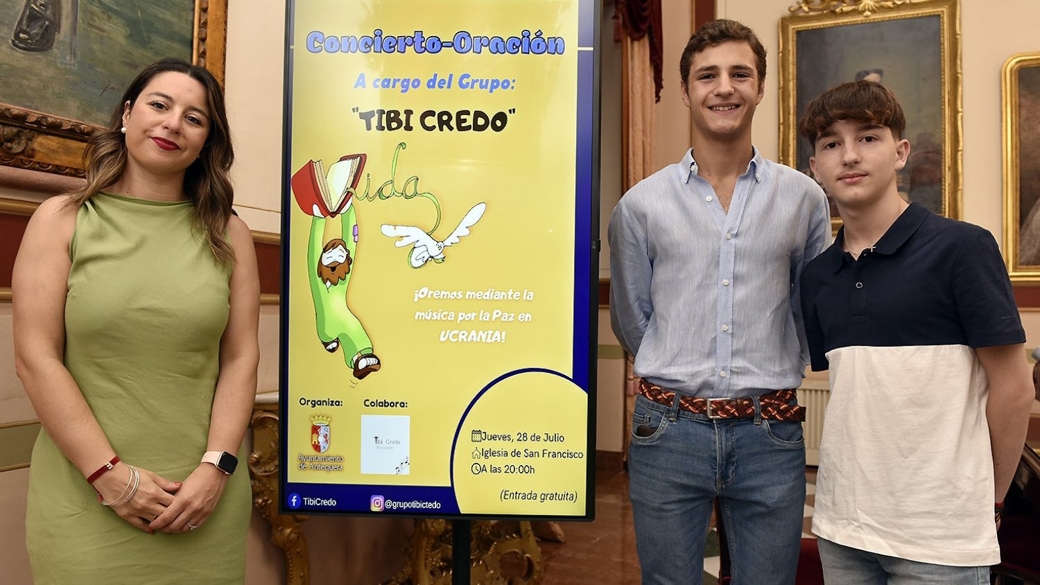 El grupo de música cristiana Tibi Credo ofrece un concierto por la Paz en Ucrania en la iglesia de San Francisco