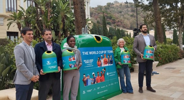 Málaga une reciclaje y deporte: Ecovidrio lanza una campaña de concienciación medioambiental en la Copa Davis y Billie Jean King Cup