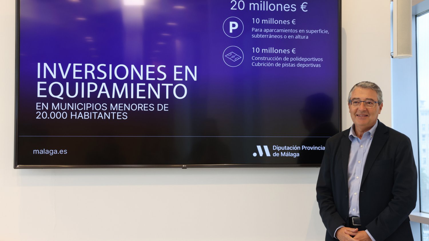 Diputación invierte 20 millones de euros para construir aparcamientos y equipamiento deportivo en los pueblos más pequeños
