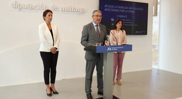 Diputación de Málaga destina un millón de euros para ayudar a las familias afectadas por la DANA en la provincia