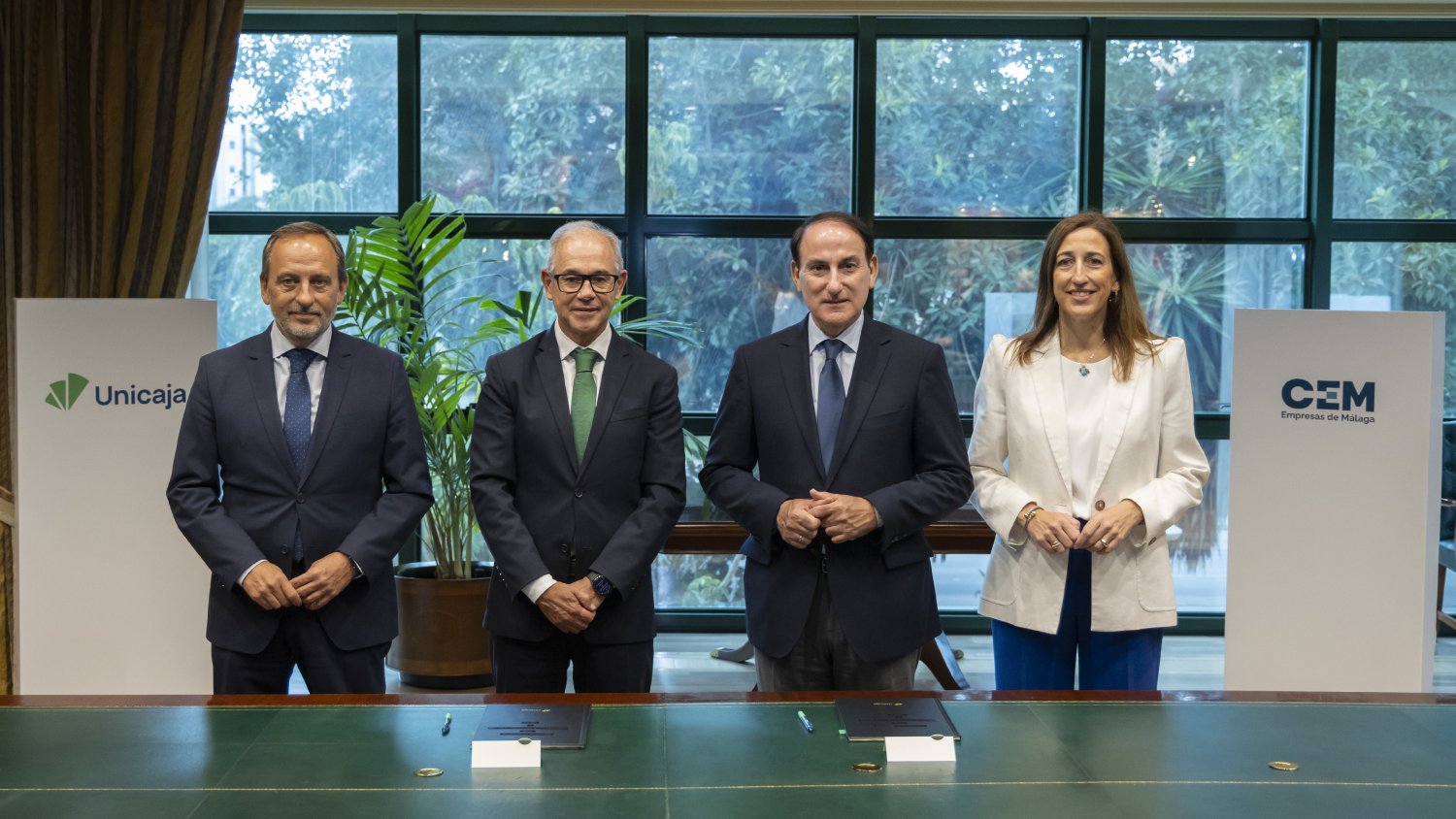Unicaja renueva su acuerdo con CEM y ofrece una línea de financiación para respaldar a las empresas malagueñas