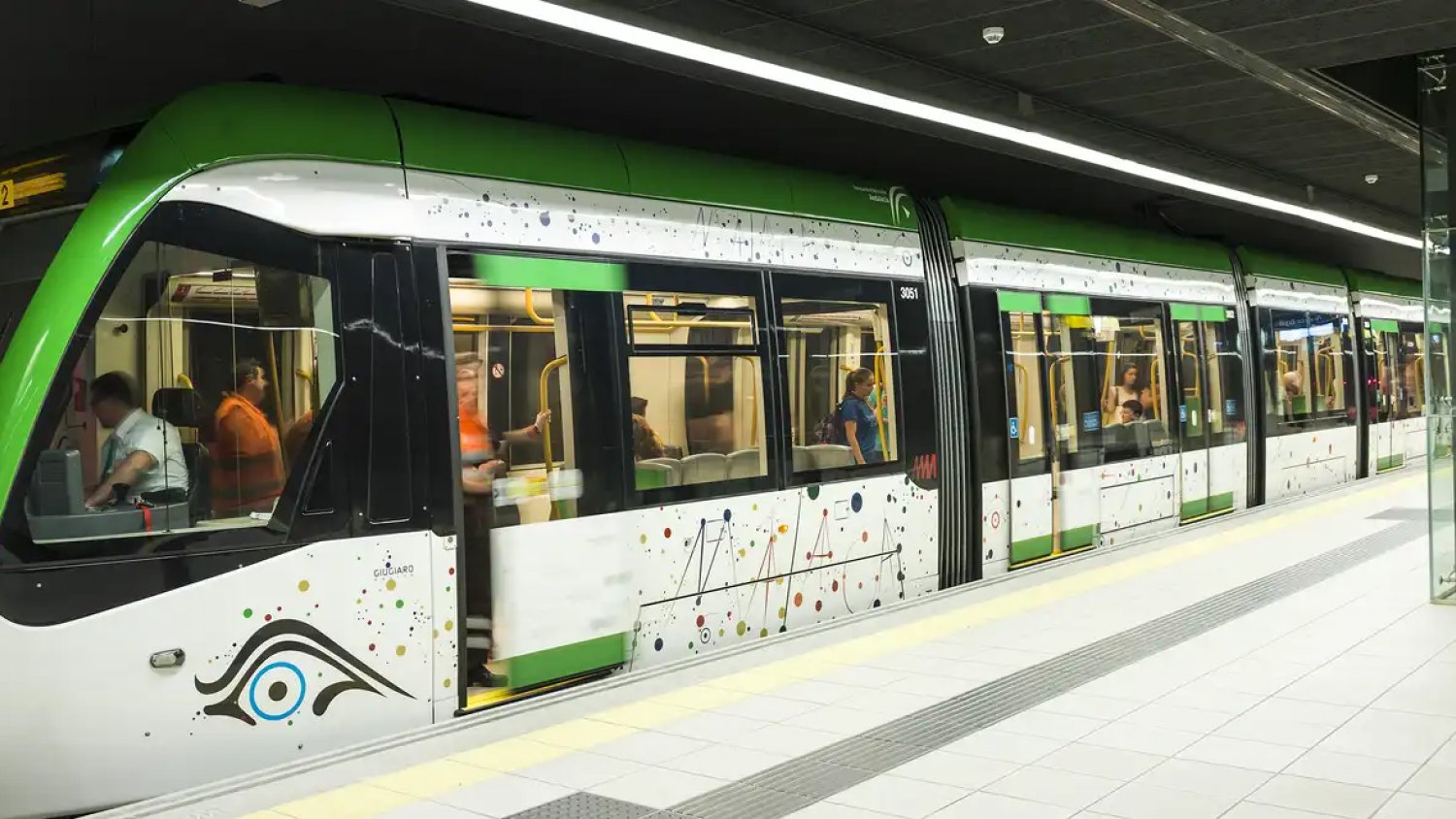 El metro de Málaga modifica su servicio por alerta roja: cambios en líneas 1 y 2 a partir de las 10.00 horas