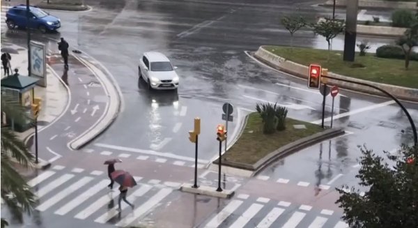 Noche sin avisos en Málaga y con el buen funcionamiento de las medidas adoptadas como nota dominante