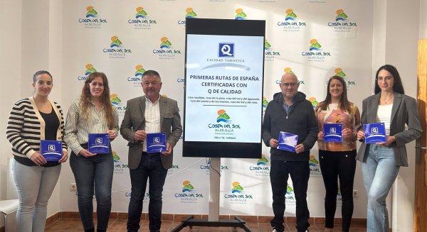 La comarca de la Axarquía se posiciona como pionera en España en certificar sus rutas con la Q de calidad