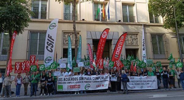Los sindicatos CCOO, CSIF, SATSE y UGT se manifiestan en Andalucía por la sanidad pública