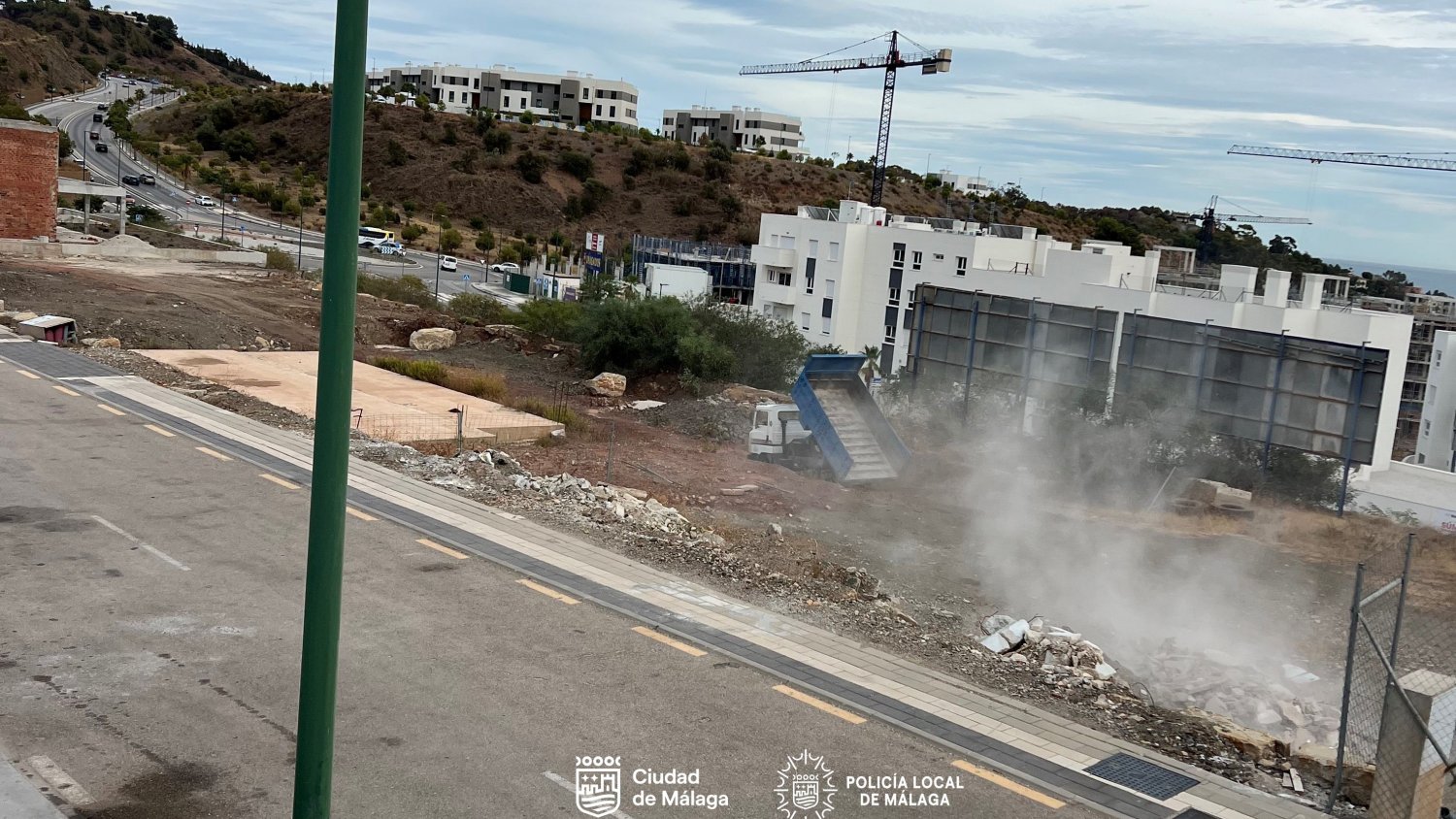 Identificado el responsable de vertidos ilegales de residuos de obras en varias parcelas