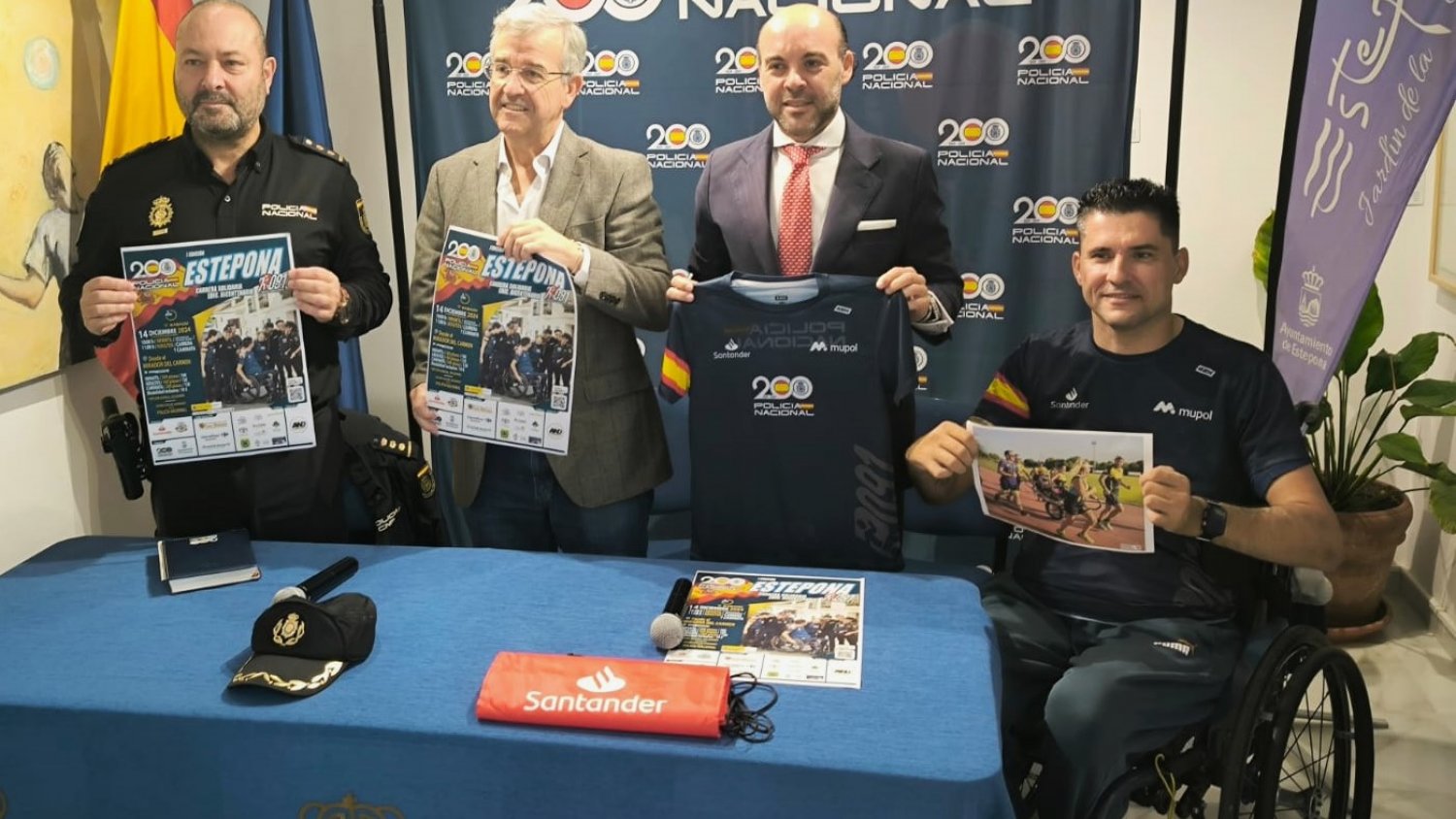 La Policía Nacional presenta la primera edición de la carrera solidaria 'Ruta 091' en Estepona