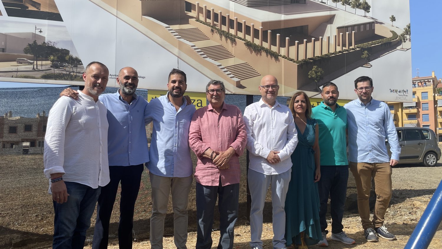 Torre del Mar pone la primera piedra de su nuevo teatro con el apoyo de más de una treintena de colectivos