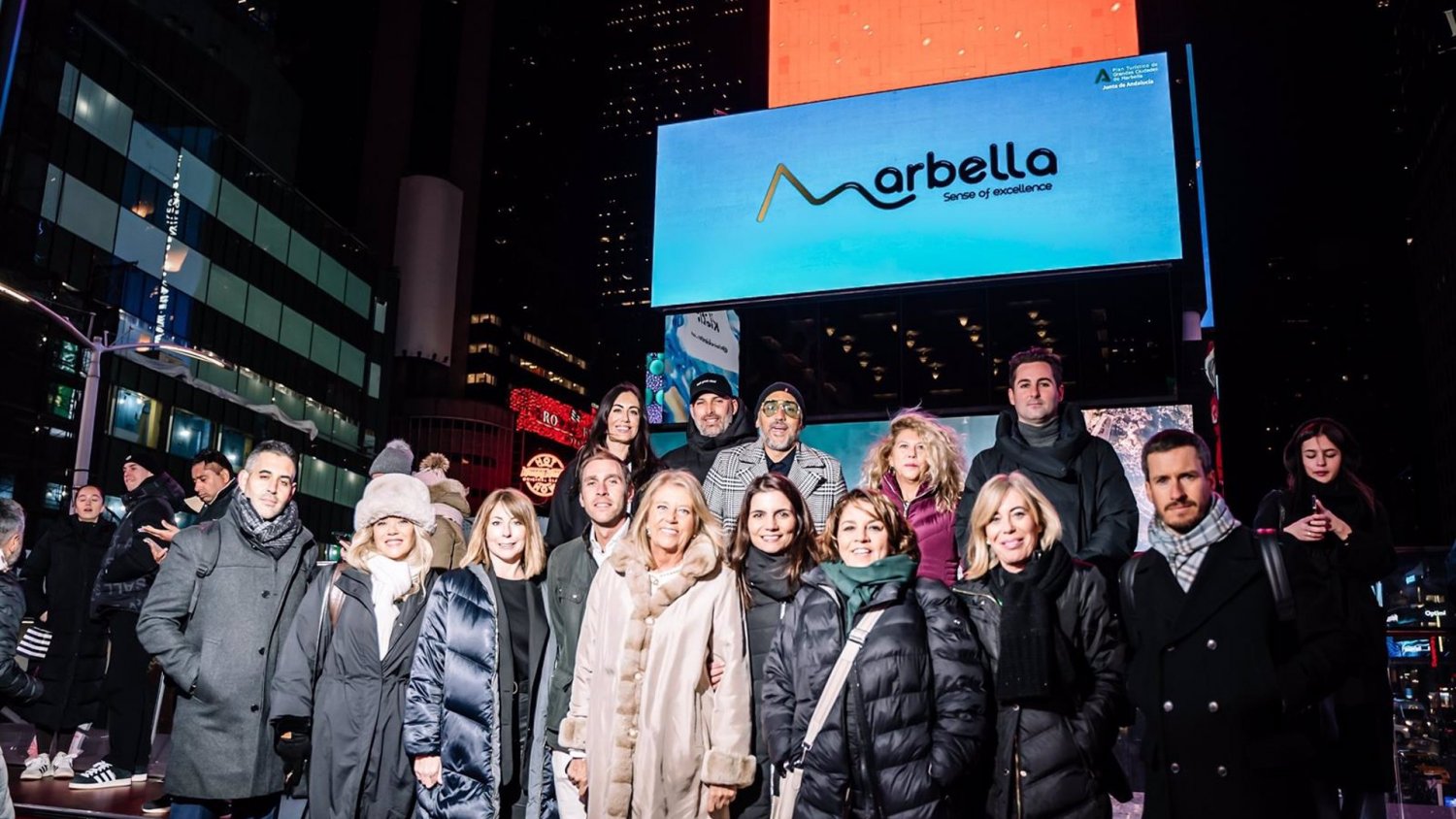 Marbella potencia el mercado estadounidense con presencia en pantallas en Times Square y Hudson Yards