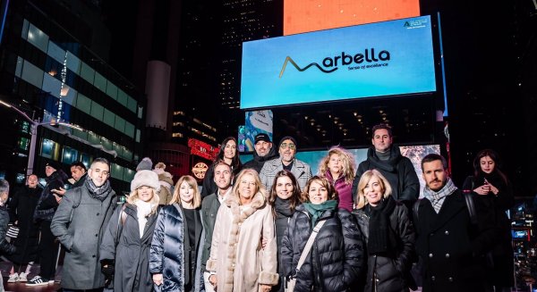 Marbella potencia el mercado estadounidense con presencia en pantallas en Times Square y Hudson Yards