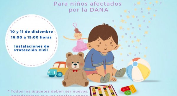 Rincón de la Victoria realizará una campaña de recogida de juguetes para niños y niñas de familias afectadas por la DANA
