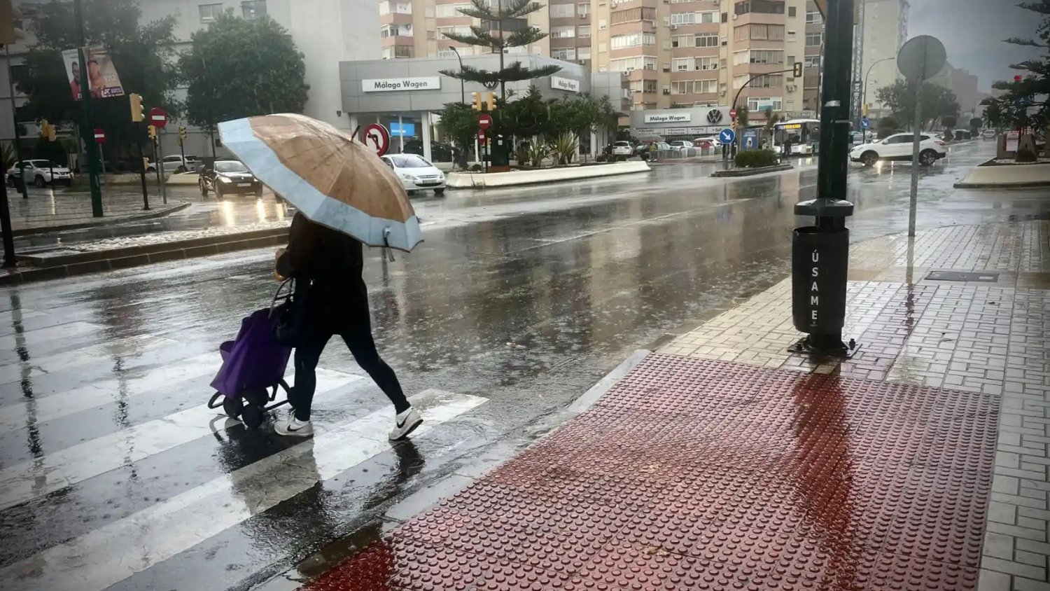 Activado el plan de emergencia en Málaga tras la alerta naranja de la Aemet por lluvias hoy