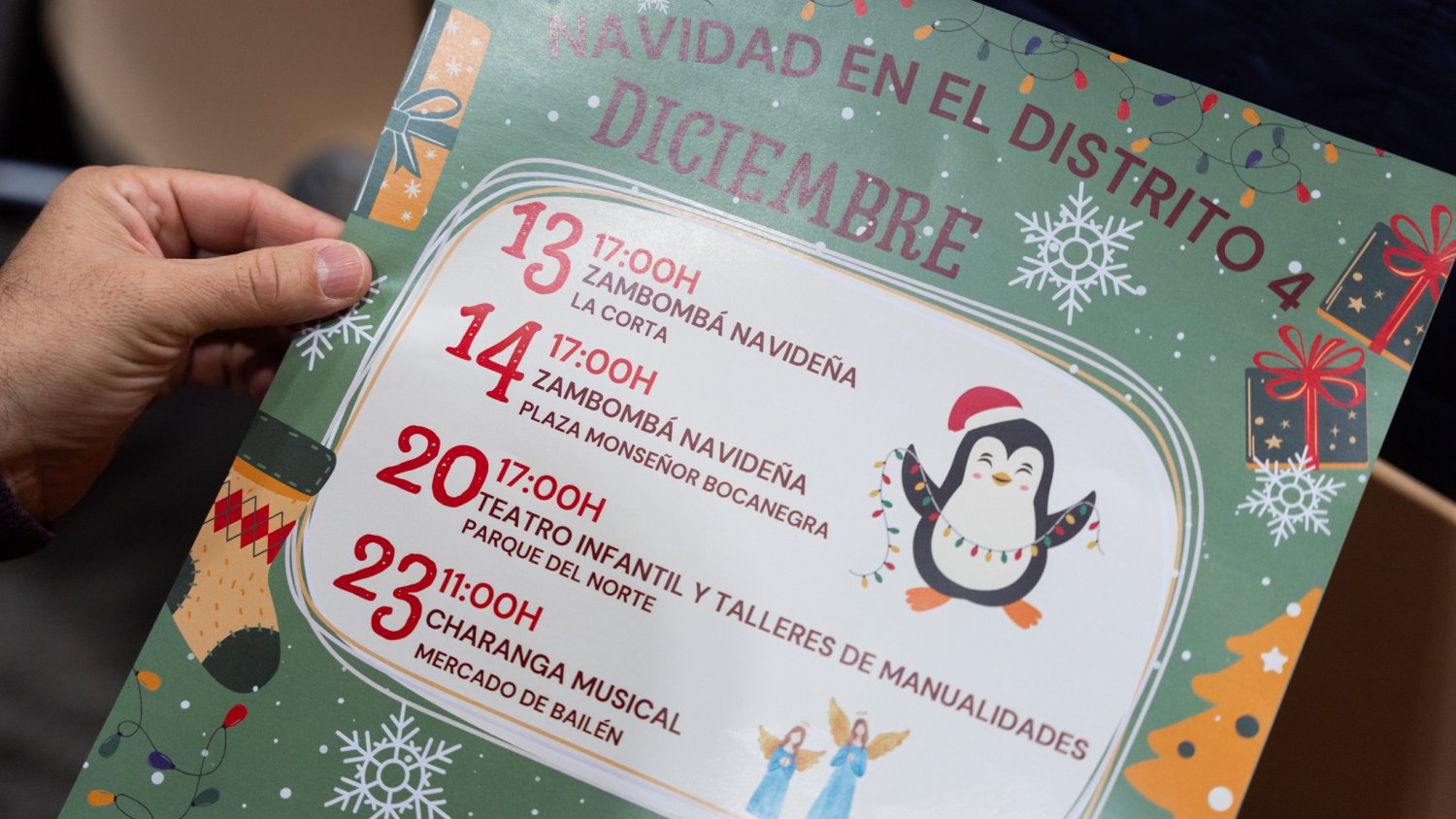 Las fiestas navideñas en el distrito Bailén-Miraflores incluyen una variada programación con actividades para todos los públicos
