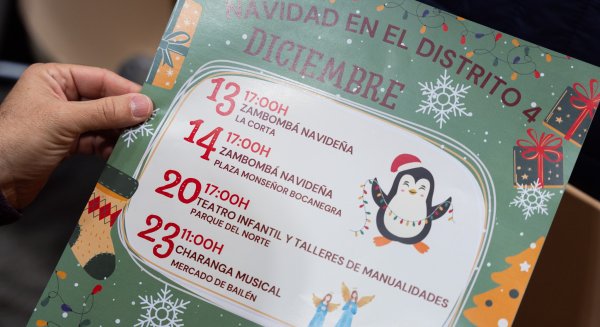 Las fiestas navideñas en el distrito Bailén-Miraflores incluyen una variada programación con actividades para todos los públicos