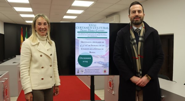 La delegación de Educación de Ronda colabora con la Hermandad de la Columna en el XXXI Certamen de Poesía ‘Pedro Pérez Clotet’