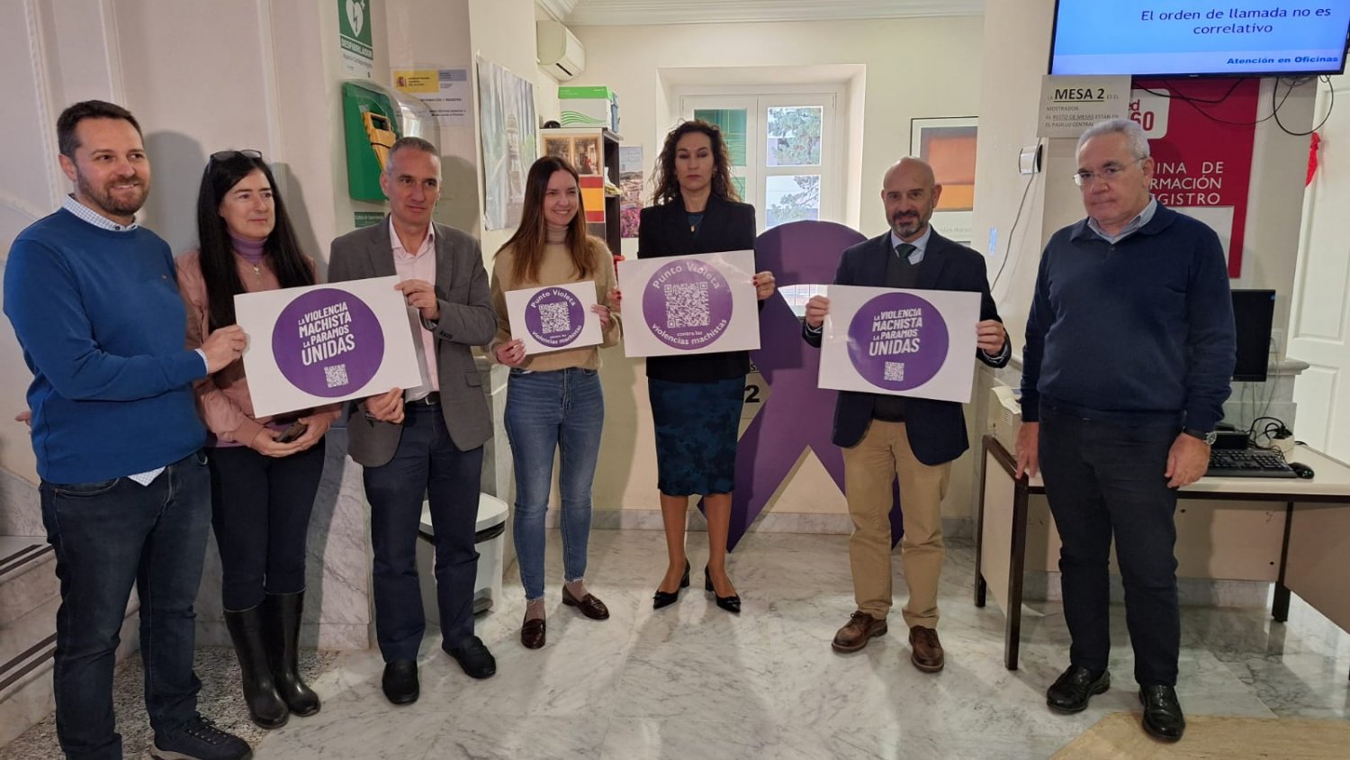 Javier Salas inaugura el Punto Violeta de la Subdelegación del Gobierno en Málaga