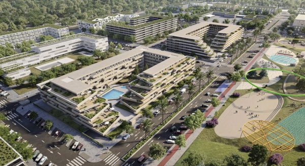 Adjudicada en Málaga la transmisión de siete parcelas municipales en el Cortijo Merino para construir 562 viviendas protegidas