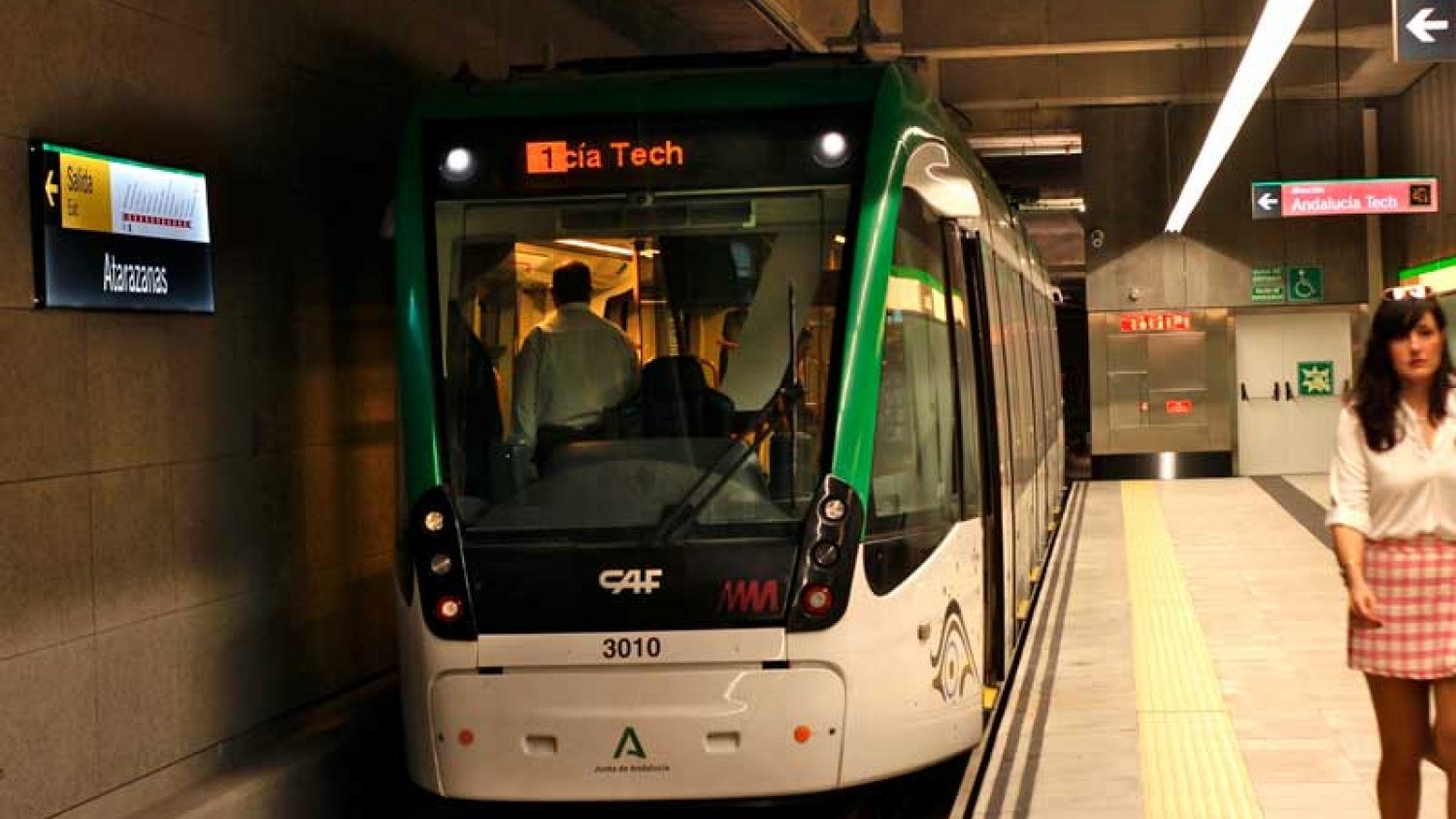 Metro de Málaga prepara un operativo especial con trenes cada cinco minutos para la cabalgata de Reyes