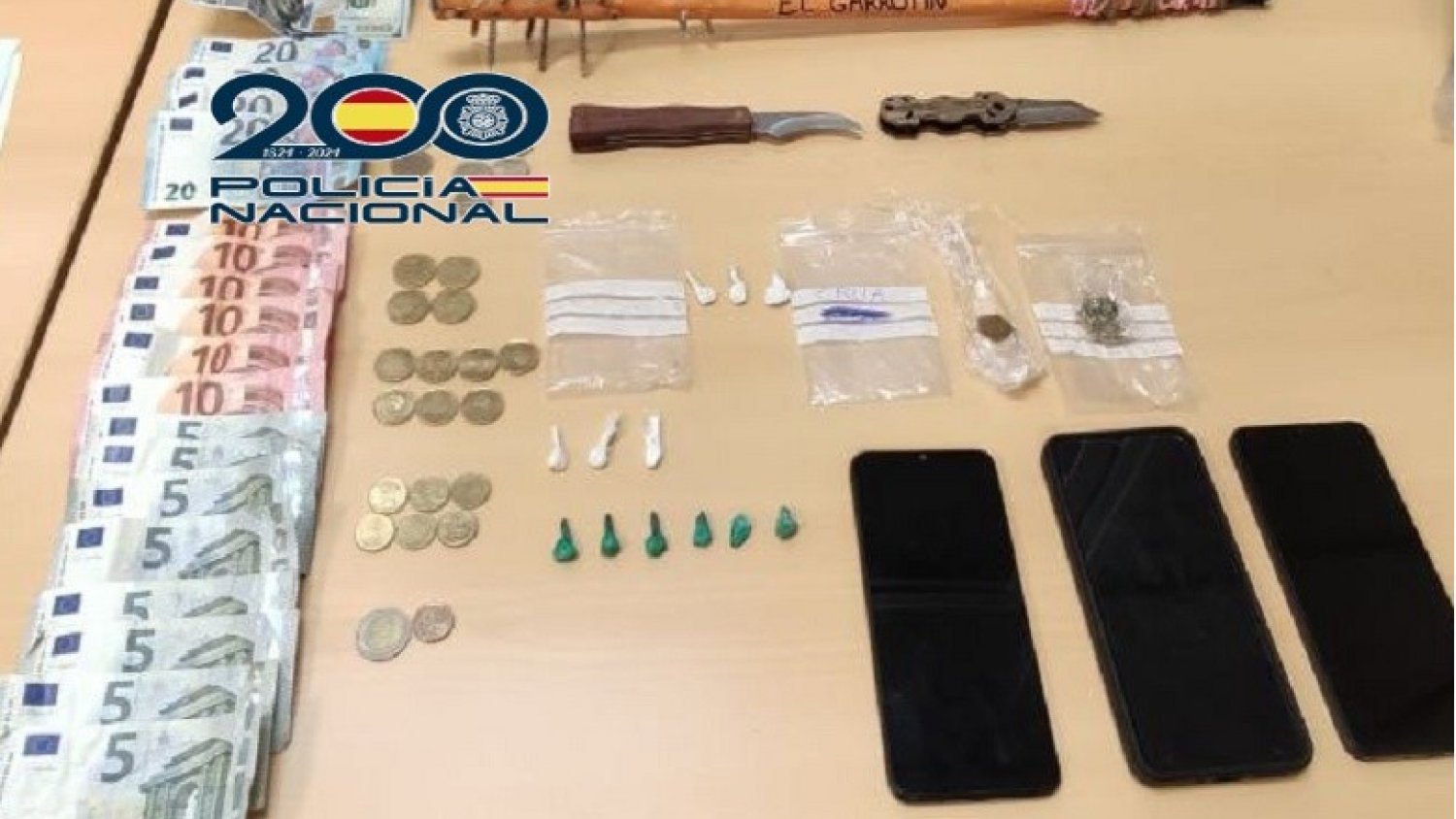 Detenido el responsable de  la venta de cocaína en una vivienda del distrito centro de la capital malagueña