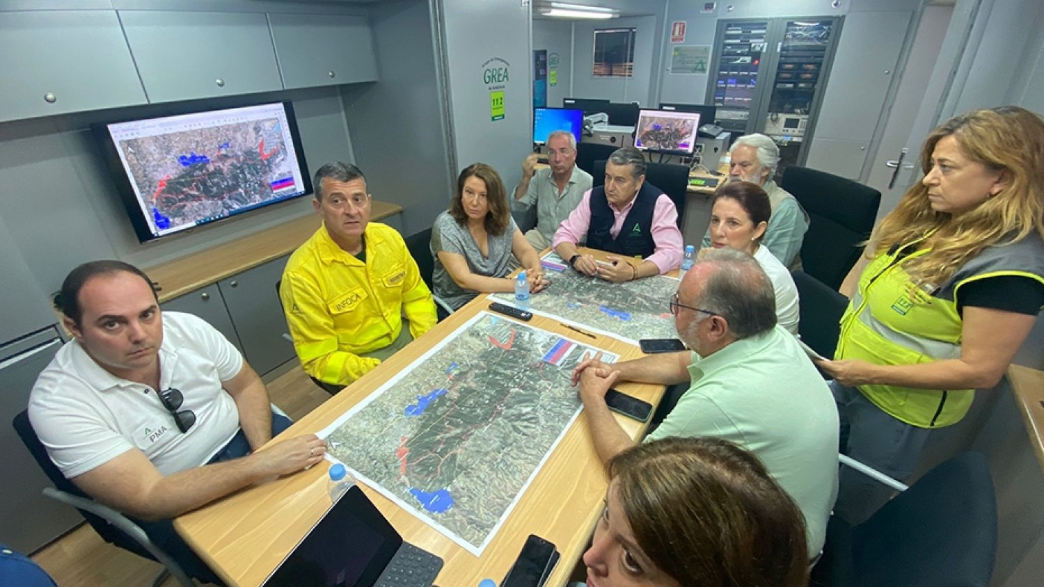 Estabilizado el incendio forestal declarado en la Sierra de Mijas
