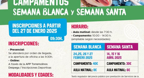 Torremolinos oferta cerca de 200 plazas para los campamentos de Semana Blanca y Semana Santa