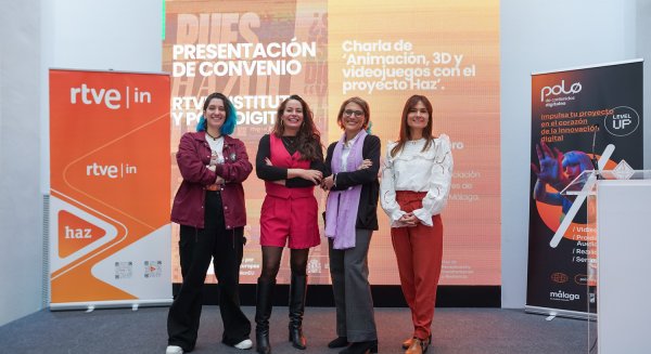 El Polo de Contenidos Digitales y RTVE se alían para potenciar la formación audiovisual para la ciudadanía malagueña
