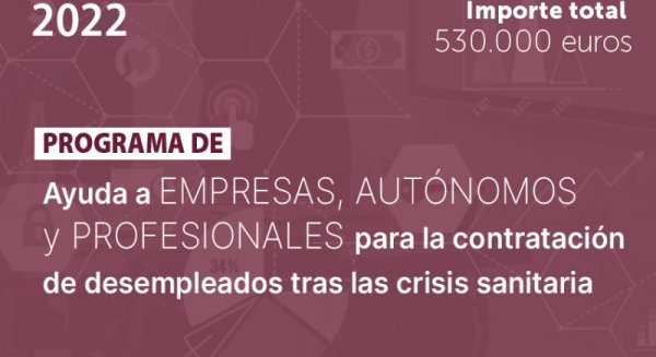Diputación inicia un programa dotado con 530.000 euros de apoyo a la contratación de personas desempleadas