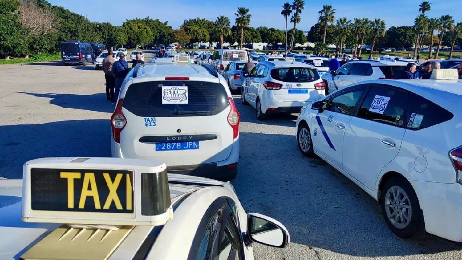Los taxistas malagueños comienzan una huelga por “prácticas abusivas” de las compañías de seguros
