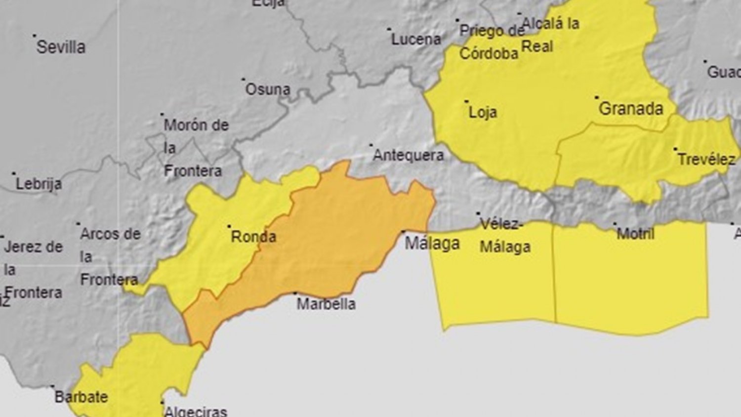 La Junta activa el Plan de Emergencias ante el Riesgo de Inundaciones por las lluvias en Málaga