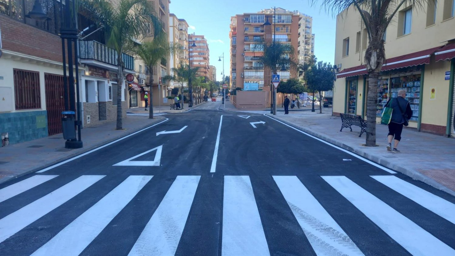 Concluye en Fuengirola la reordenación del tráfico en la parte final de la avenida de Acapulco