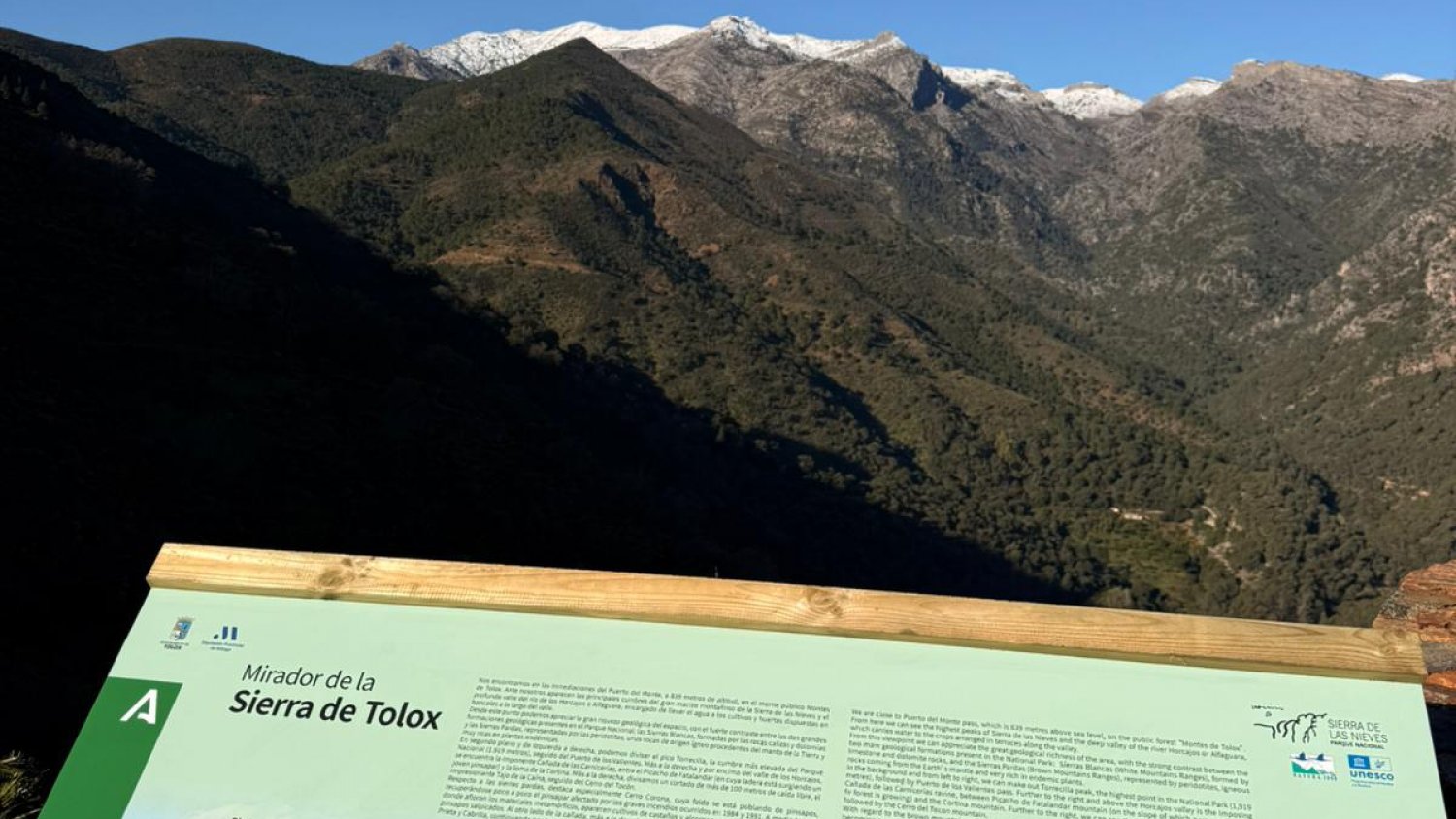 La Diputación invierte 510.000 euros en Tolox para mejorar el uso público del entorno de Sierra de las Nieves